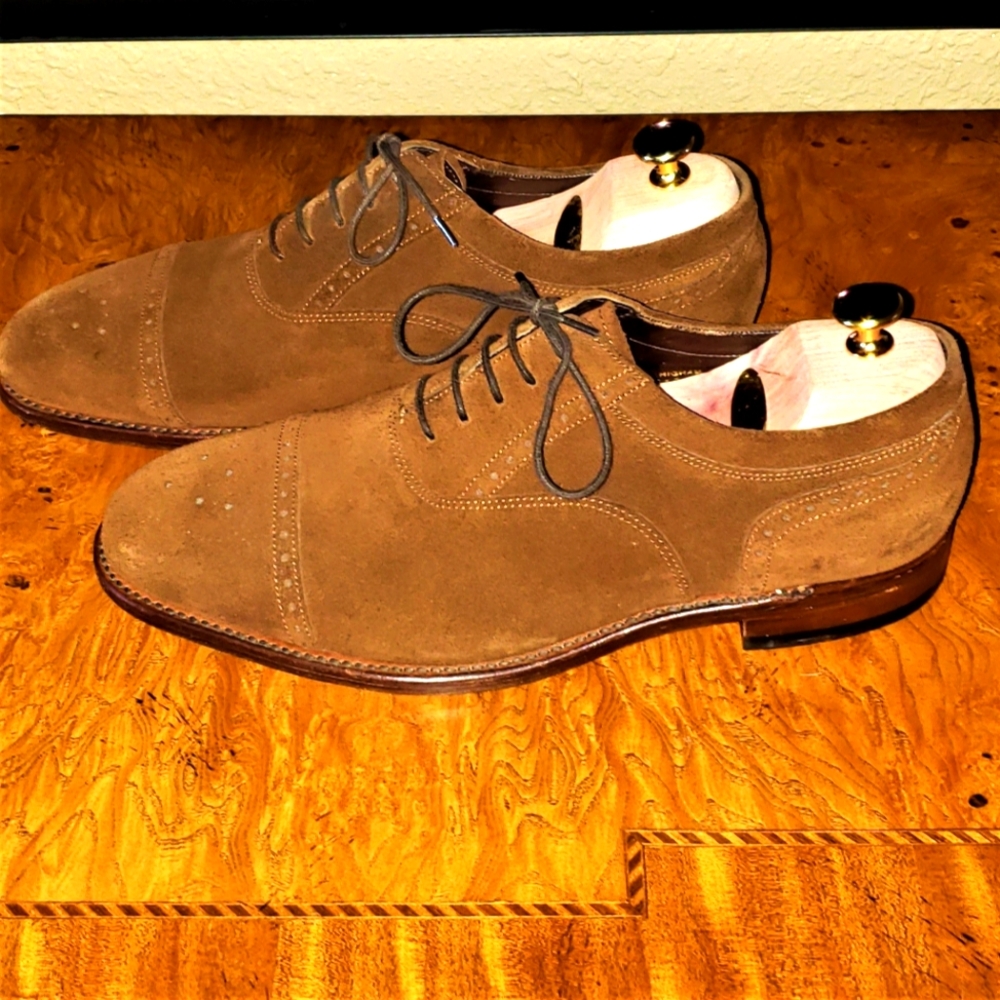 LOAKE Suede 10.5D Men's Dress Shoes - Picture 3 of 6
